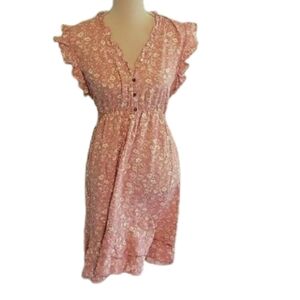 (A) PAPILLON size medium pink floral dress